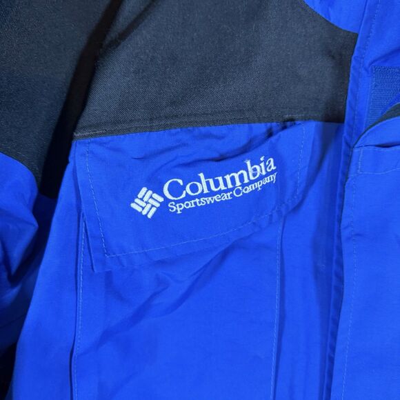 Columbia Titanium OMNI-TECH BREATHABLE SHELL WATERPROOF JACKET Sz L Men Blue - Picture 2 of 11